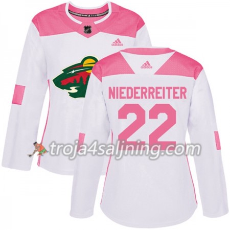 Minnesota Wild tröja Nino Niederreiter 22 Vit 2017-2018 Adidas Rosa Fashion Authentic - Dame NHL Tröjor Minnesota Wild tröja Nino Niederreiter 22 Vit 2017-2018 Adidas Rosa Fashion Authentic - Dame NHL Tröjor